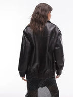 Topshop-Faux-Leather-Oversized-Bomber-Jacket-Black