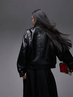 Topshop-Faux-Leather-Oversized-Bomber-Jacket-Black