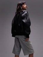 Topshop-Faux-Leather-Oversized-Bomber-Jacket-Black