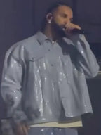 Toronto Tour Surprise Guest Drake Blue Jacket