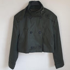 Trendy green short coat