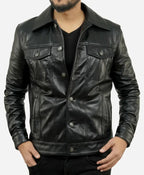 Trucker Leather Jacket