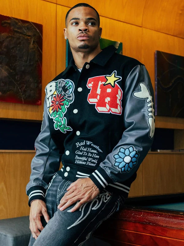 True Religion Varsity Jacket For Sale