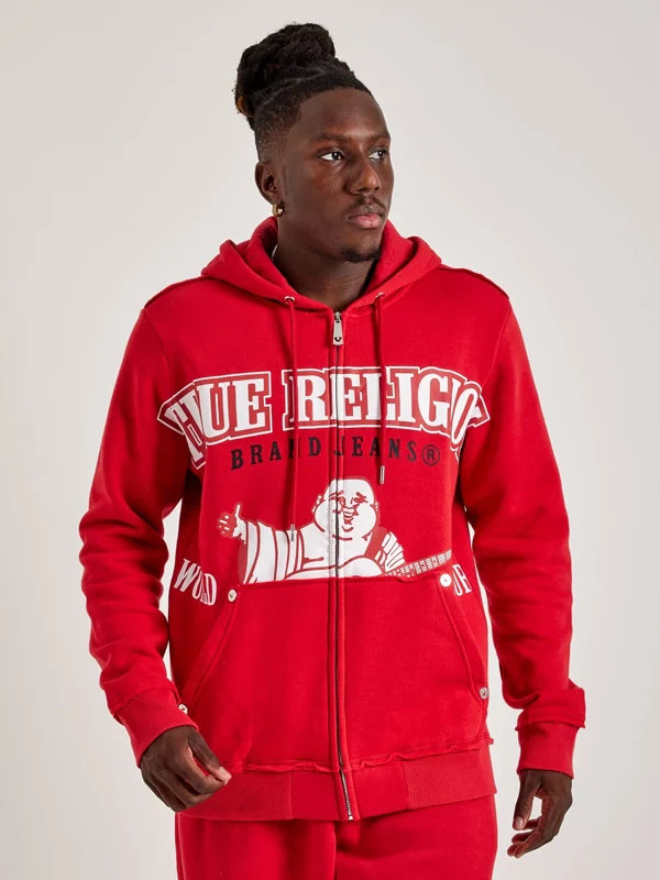 True-Religion-Zip-Up-Hoodie-Red