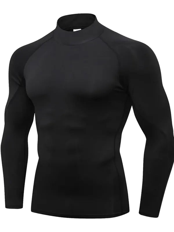 Turtle Neck Compression Shirt