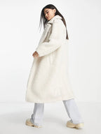 UGG-Gertrude-Long-Teddy-Coat-White-In-Winter