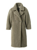UGG-Teddy-Long-Coat-Gray