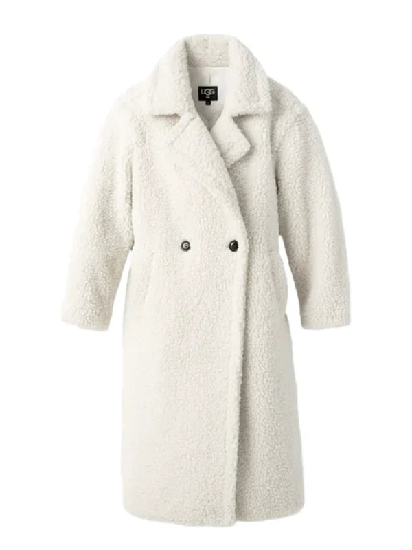 UGG-Teddy-Long-Coat-White