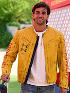 Under Armour x 424 Ferran Torres Distressed Leather Jacket