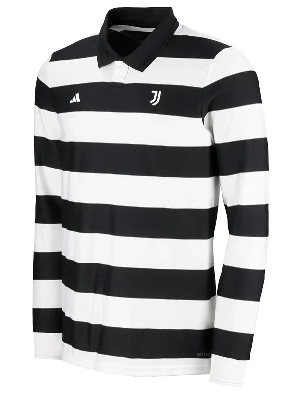 Unisex-Juventus-Adidas-Studio-Sgura-Long-Sleeve-Black-And-White-Jersey