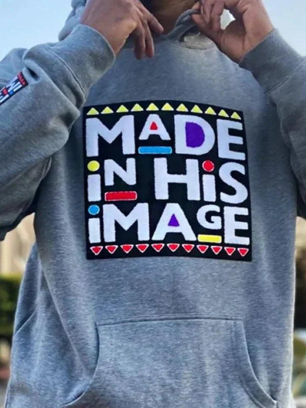 Unisex-Made-In-His-Image-Black-Pullover-Hoodie - Copy