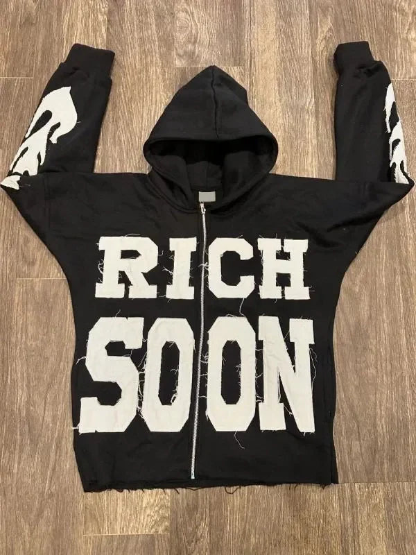 Unisex-Rich-Soon-Zip-Up-Hoodie
