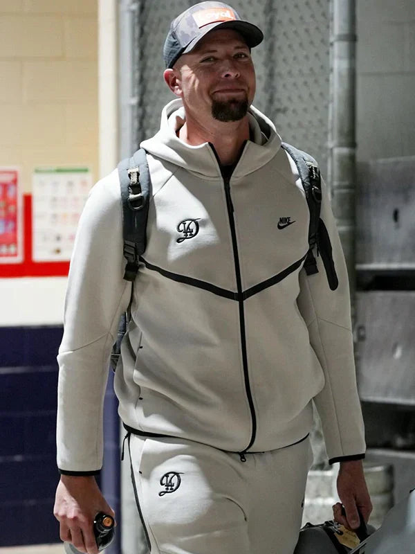 Unisex2026LADodgersGreyTechJacketwithHooded