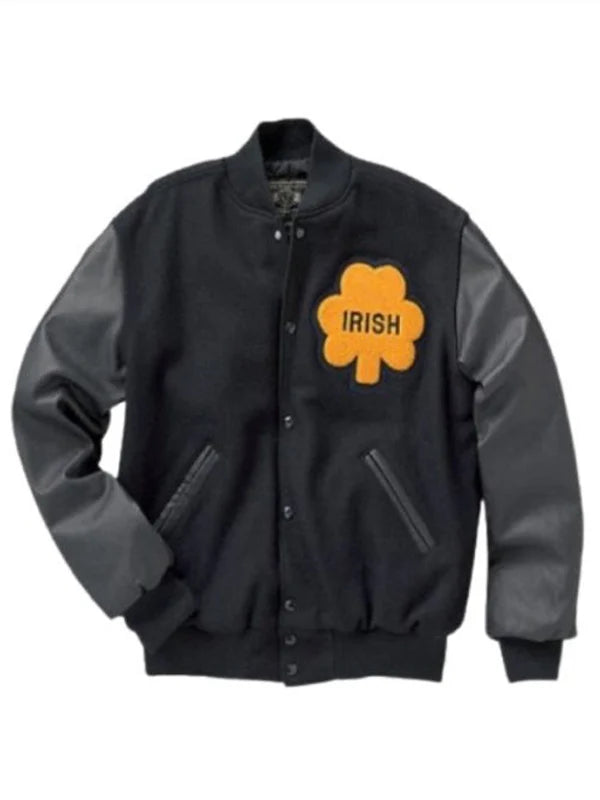 University-of-Notre-Dame-Irish-Rugby-Wool-Black-Jacket