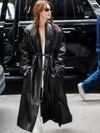 Daisy Edgar-Jones 2026 Leather Trench Coat