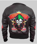 Dc Bombshells Harley Quinn Leather Jacket