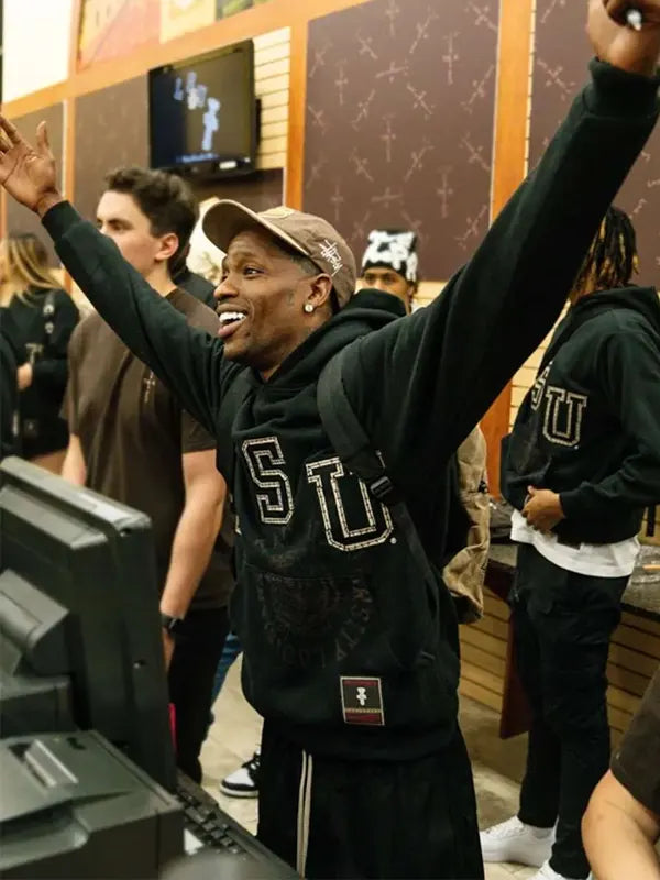 Travis Scott LSU Black Hoodie