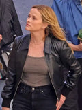 LA 2026 Reese Witherspoon Black Leather Jacket