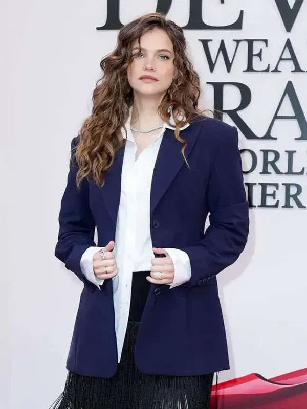 Devil Wears Prada 2 Barbara Palvin Blue Blazer