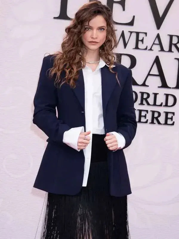 Devil Wears Prada 2 Barbara Palvin Blue Blazer