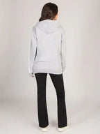 Alford Davis Light Grey Stripe Panel Zip Hoodie
