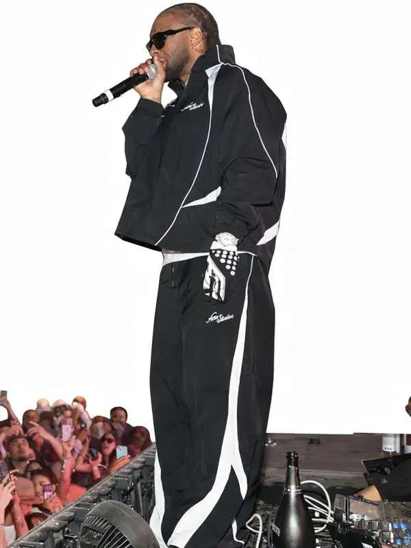 Coachella Ty Dolla Black Tracksuit
