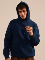 Logan Hayes Men's Navy Fleece Pullover Hoodie
