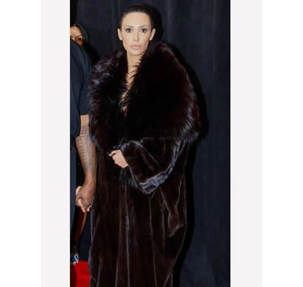 Buy-Bianca Censori Grammys-Black-Fur-Coat