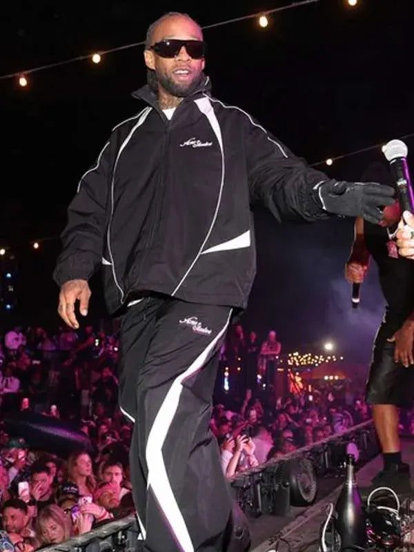 Coachella Ty Dolla Black Tracksuit