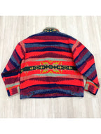 aztech mountain vintage bossbat navajo wool zipper jacket