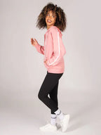 Catalina Nienow Pink Stripe Panel Zip Hoodie