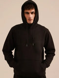 Lucas Reed Men's Black Fleece Pullover Hoodie