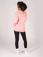 Catalina Nienow Pink Stripe Panel Zip Hoodie