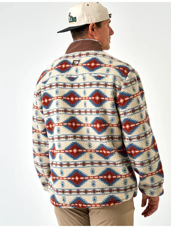 aztech mountain vintage bossbat navajo wool zipper jacket