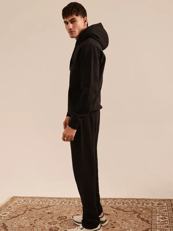 Lucas Reed Men's Black Fleece Pullover Hoodie