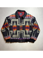 aztech mountain vintage bossbat navajo wool zipper jacket