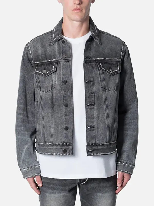 Tina Dietrich Trucker Denim  Gray Jacket