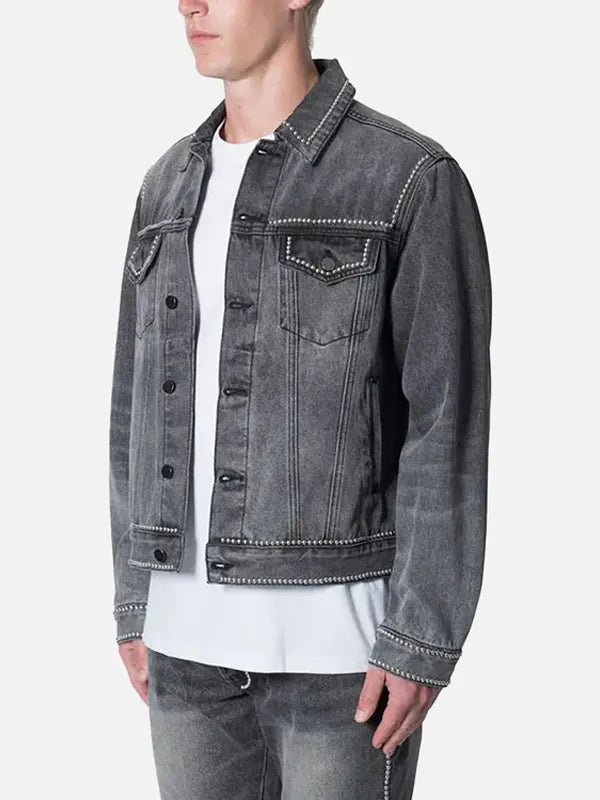 Tina Dietrich Trucker Denim  Gray Jacket
