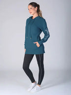 Sherri Blue Dark Longline Hoodie