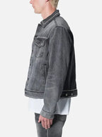 Tina Dietrich Trucker Denim  Gray Jacket
