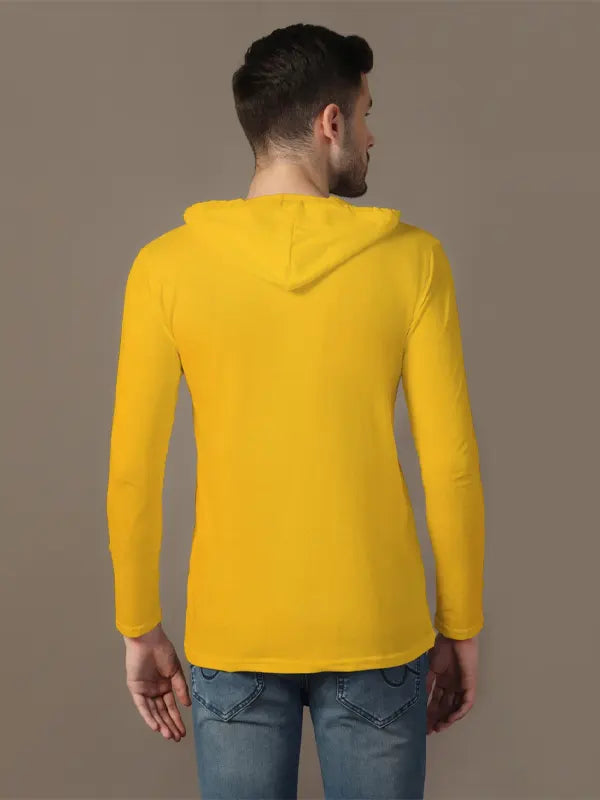 Levi Cooper Men's yellow Cotton Hoodie