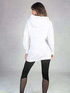 Mason Brooks White Longline Hoodie