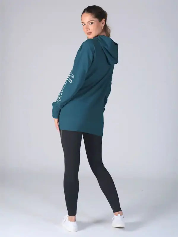 Sherri Blue Dark Longline Hoodie