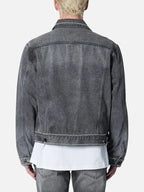 Tina Dietrich Trucker Denim  Gray Jacket