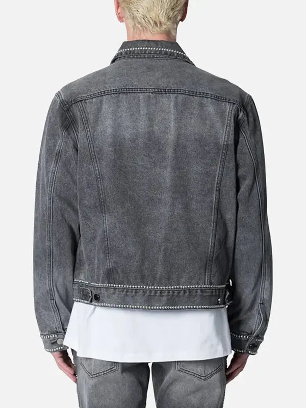Tina Dietrich Trucker Denim  Gray Jacket