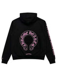 Black and Pink Chrome Hearts Hoodie