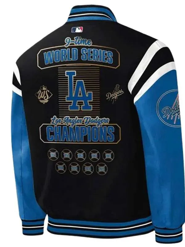 LA Dodgers 9 Time World Series Champions Jacket
