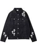 fried denim jacket
