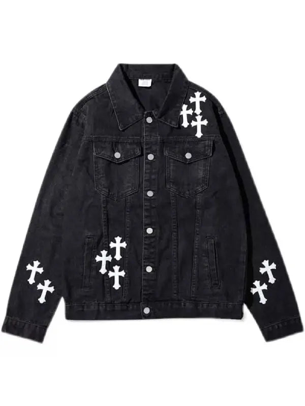 fried denim jacket