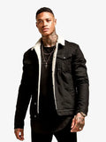 Madelyn Connelly Men's Denim Black Sharpa Jacket